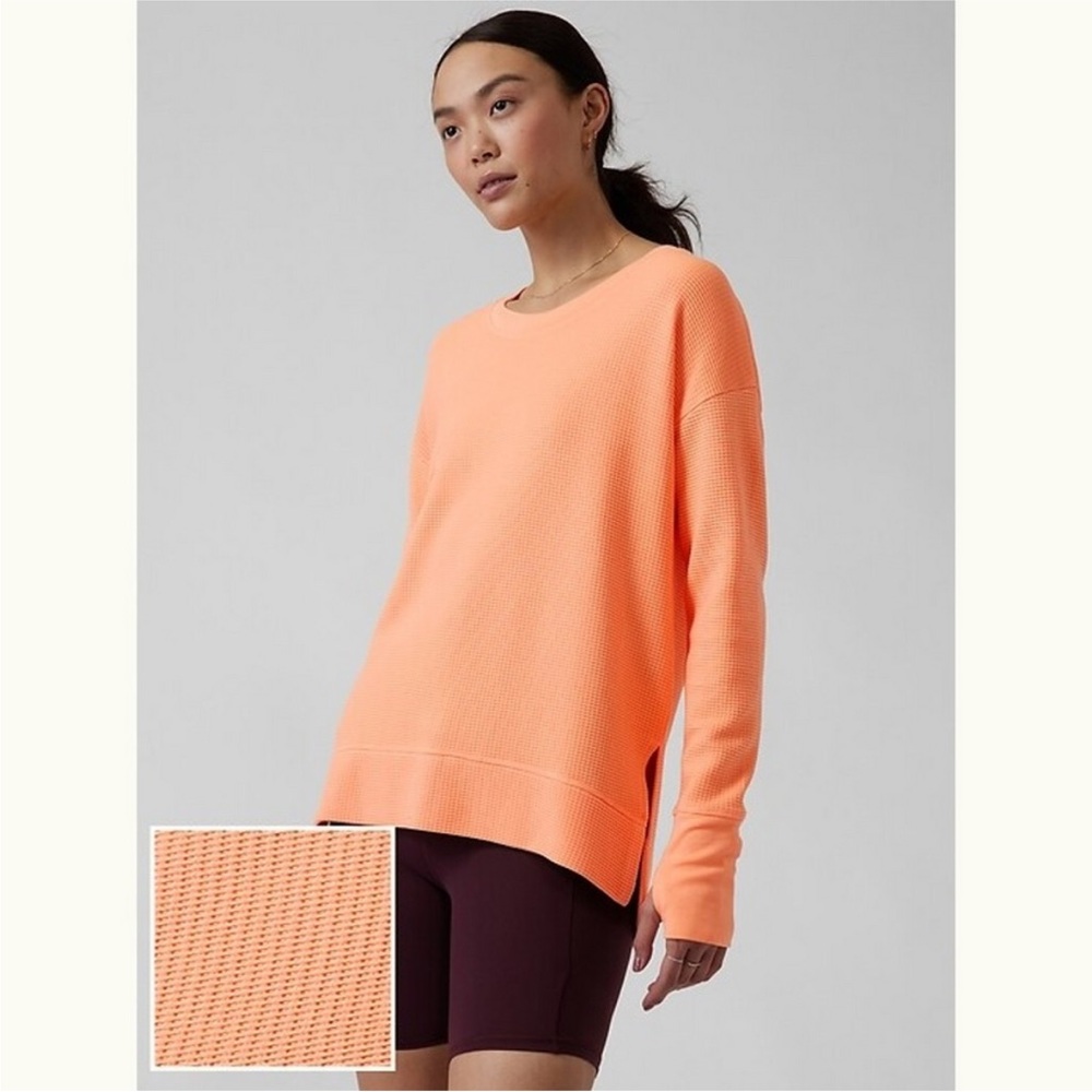 ATHLETA Coaster Luxe Waffle Sweatshirt